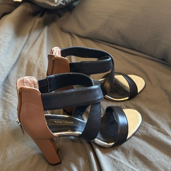 Black & brown heels - Picture 1 of 3